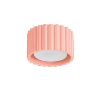 SOLLUX lighting Lampada da Soffitto - Faretto da Soffitto in Alluminio - 1 Paralume - Lampada a LED - Aura Albicocca