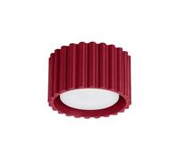SOLLUX lighting Lampada da Soffitto - Faretto da Soffitto in Alluminio - 1 Paralume - Lampada a LED - Aura Rosso Bordeaux