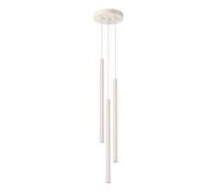 SOLLUX lighting PASTELO Lampada a sospensione moderna - Apparecchio di illuminazione - G9, max 8W LED, ~230V, 50Hz, IP20 - Lampadina non inclusa - 3x fonte di luce - 19,5x19,5x104cm, Beige