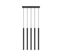 Luce a Sospensione Lampada da Soffitto Nero 5-flammig Soggiorno Sala Pranzo [EEK: Non valutato]