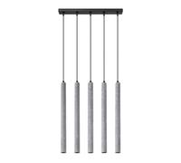 Sollux Lighting Pastelo lampada sospesa 5x8 W nero-grigio/cenere SL.1274