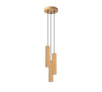Sollux Lighting Lampada Da Soffitto Lampada Da Sospensione In Alluminio 3 Paralumi 19,5 x 19,5 x 108 cm Karbon Oro