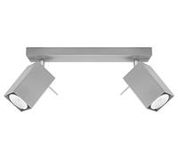 Sollux Lighting Merida lampada da soffitto 2x40 W grigio SL.0456