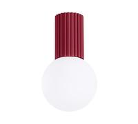 Sollux Lighting Lampada da soffitto Halo SL.1748 1x8W Alluminio/Vetro G9 IP44 Bianco-Borgogna