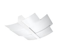 SOLLUX lighting Lampada da Soffitto Plafoniera - Faretto da Soffitto - 1 Paralume - Lampada LED - Bianco Celia