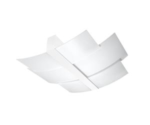 SOLLUX lighting Lampada da Soffitto Plafoniera - Faretto da Soffitto - 1 Paralume - Lampada LED - Bianco Celia