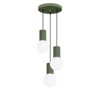 Sollux Lighting Halo lampada sospesa 3x8 W bianco-verde SL.1725