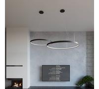 SOLLUX LIGHTING Lampada LED a sospensione Rio 110 orizzontale 4.000K nero SOLLUX LIGHTING