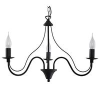 Sollux Lighting Minerwa lampada sospesa 3x40 W nero SL.0217