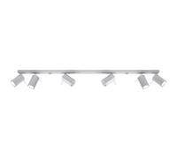 SOLLUX lighting Lampadario GU10, 12 W, Grigio, 8 x 120 x 15