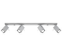 SOLLUX lighting Lampadario GU10, 12 W, Grigio, 8 x 80 x 15