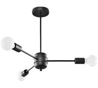 Sollux Lighting Lango lampada da soffitto 3x60 W nero SL.1021