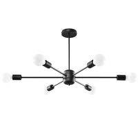 Sollux Lighting Lango lampada da soffitto 6x60 W nero SL.1023