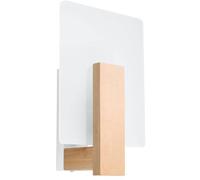 Sollux Lighting Lappo lampada da parete 1x40 W bianco-legno SL.1094