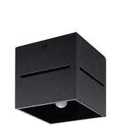 SOLLUX lighting Lobo Plafond Lampada Da Soffitto Minimalista Per Interni Effetti Luce Lampadina G9 Sostituibile 1 x 40 W 1 x 12 W LED In Alluminio Bianco 10 x 10 x 10 cm