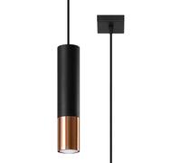 Sollux Lighting Loopez lampada sospesa 1x40 W nero-rame SL.0946
