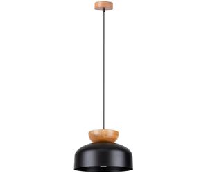 Sollux Lighting Marion lampada sospesa 1x15 W nero-legno SL.1351