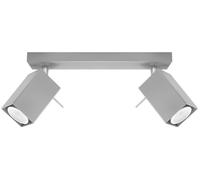 Sollux Lighting Merida lampada da soffitto 2x40 W grigio SL.0456