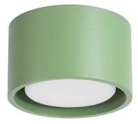 SOLLUX lighting Plafoniera piatta rotonda Gx53 LED a 1 luce Modo salvia