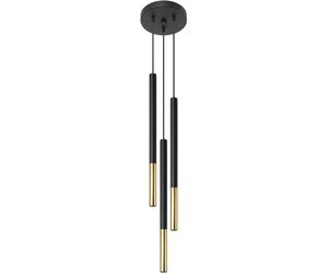 Sollux Lighting Mozaica lampada sospesa 3x40 W nero SL.0893