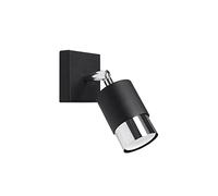 Sollux Lighting Nero lampada da parete 1x40 W nero-cromo SL.1064