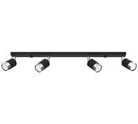 Sollux Lighting Nero lampada da soffitto 4x40 W nero-cromo SL.1067