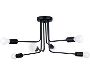 Sollux Lighting Norah lampada da soffitto 6x15 W nero SL.1452