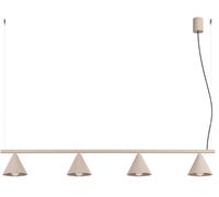 Sollux Lighting Nox lampada sospesa 4x10 W grigio/cenere SL.2557