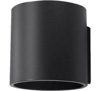 SOLLUX LIGHTING Orbis Lampada da parete da incasso | Design moderno con forma cilindrica | Fatto di alluminio con 1 x lampadina G9 sostituibile | Nero, 10 x 12 x 10 cm