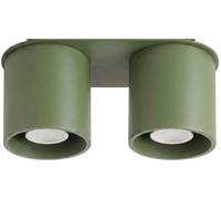 Sollux Lighting Orbis lampada da soffitto 2x10 W verde SL.2103