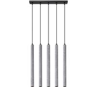 Sollux Lighting Pastelo lampada sospesa 5x8 W nero-grigio/cenere SL.1274