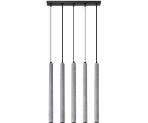 Sollux Lighting Pastelo lampada sospesa 5x8 W nero-grigio/cenere SL.1274