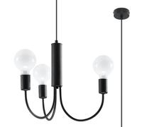 Sollux Lighting Piccolo lampada sospesa 3x60 W nero SL.0856