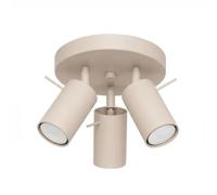 SOLLUX lighting Plafond RING 3P taupe