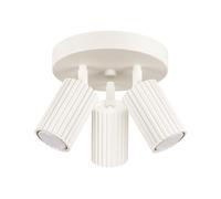 Sollux Lighting Plafoniera Da Soffitto Lampadario In Alluminio 3 Paralumi 19,5 x 19,5 x 18 cm Karbon Beige