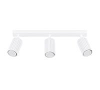 SOLLUX LIGHTING - Sollux Lighting Lampada Da Soffitto Karbon 3l Bianco Sl.1543 - Minimalista Lampada Da Soffitto Bianco 16.5x45x6.5 Cm - SPEDIZIONE GRATUITA