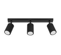 SOLLUX LIGHTING - Sollux Lighting Lampada A Soffitto Karbon 3l Nero Sl.1581 - Minimalista Lampada Da Soffitto Nero 16.5x45x6.5 Cm - SPEDIZIONE GRATUITA