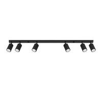 Sollux Lighting Karbon lampada da soffitto 6x10 W nero SL.1585