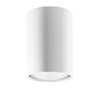 Plafoniera Soffitto Luci Soggiorno 1 Fiamma Acciaio Bianco H 10 CM [EEK: Non valutato]