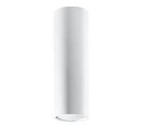 SOLLUX lighting Lagos 20 Lampada da soffitto | Design moderno con paralume cilindrico, stile industriale | Lampadina GU10 sostituibile, 1 x 40 W | Acciaio verniciato a polvere, bianco, 6 x 6 x 20 cm