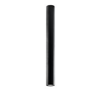 SOLLUX lighting Lagos 60 Lampada da soffitto | Design moderno con paralume cilindrico, stile industriale | Lampadina GU10 sostituibile, 1 x 40 W | Acciaio verniciato a polvere, nero, 6 x 6 x 60 cm