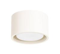 SOLLUX lighting Plafoniera piatta rotonda Gx53 LED 1 luce Modo beige