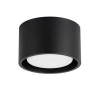 SOLLUX lighting Plafoniera piatta rotonda Gx53 LED a 1 luce Modo nero