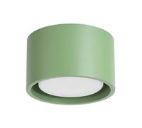 SOLLUX lighting Plafoniera piatta rotonda Gx53 LED a 1 luce Modo salvia