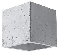 SOLLUX lighting Quad Lampada da parete | Design moderno con paralume rettangolare | In cemento con lampadina G9 sostituibile, 1 x 40 W | Cemento, 10 x 12 x 10 cm