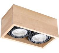 Sollux Lighting Quatro lampada da soffitto 2x40 W legno SL.0916