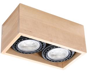 Sollux Lighting Quatro lampada da soffitto 2x40 W legno SL.0916