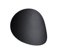 SOLLUX lighting Senses Lampada da Parete Decorativa Rotonda Design Moderno per Soggiorno Camera da Letto Alimentata da Lampadine G9 sostituibili 2x40 W in Acciaio Nero 29x25x8cm