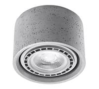 SOLLUX lighting Soffitto calcestruzzo leggero BASE 1 L: 14, B: 14, H: 10, GU10, dimmable