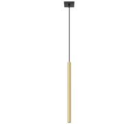 SOLLUX LIGHTING - Sollux Lighting Lampada A Sospensione Pastelo 1 Oro Lucido Sl.1195 - Moderno Lampade A Sospensione Splendore Dorato 100x8x8 Cm